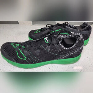 Green and Black Athletic Shoes